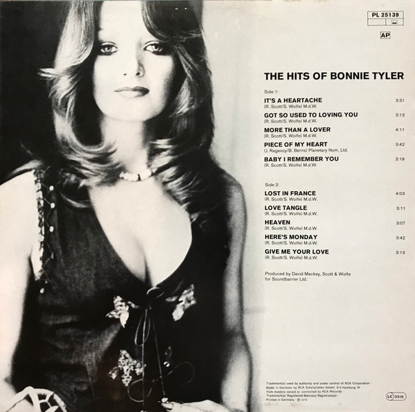 The Hits Of Bonnie Tyler