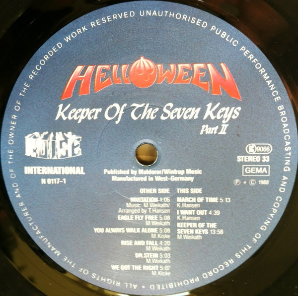Keeper Of the Seven Keys-Part 2