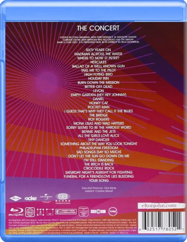 Elton 60 Live ft Madison square Gaden