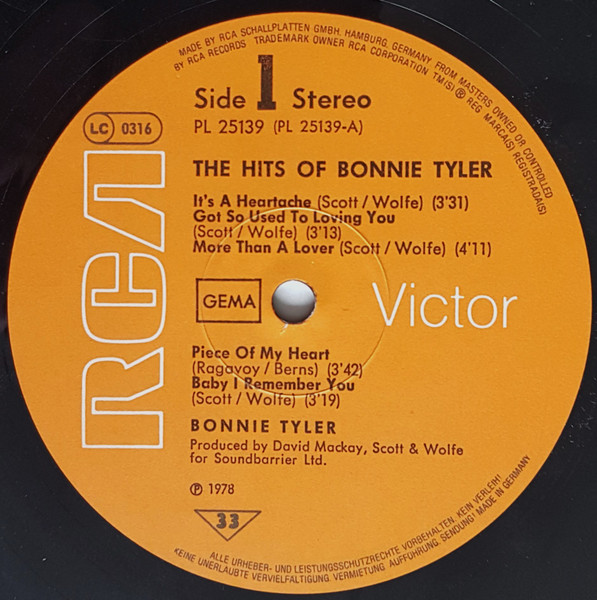 The Hits Of Bonnie Tyler