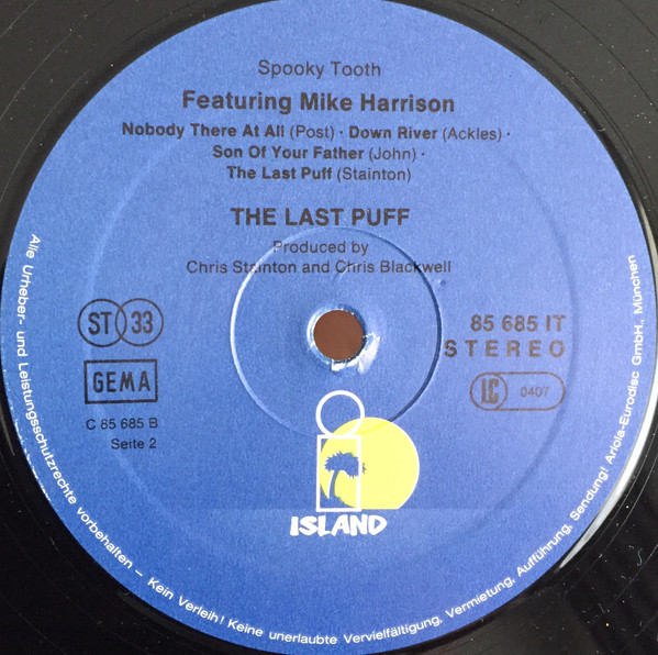 Featuring Mike Harrison  – The Last Puff